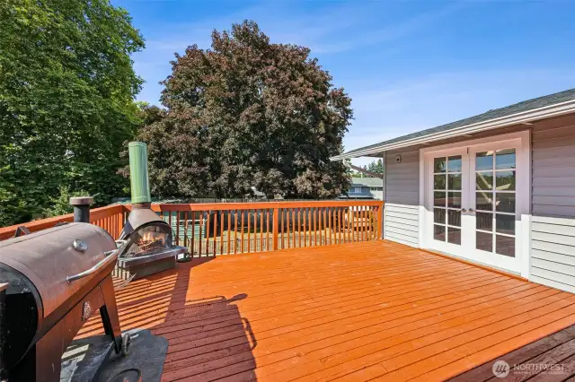 Deck French Doors to master Bed Room