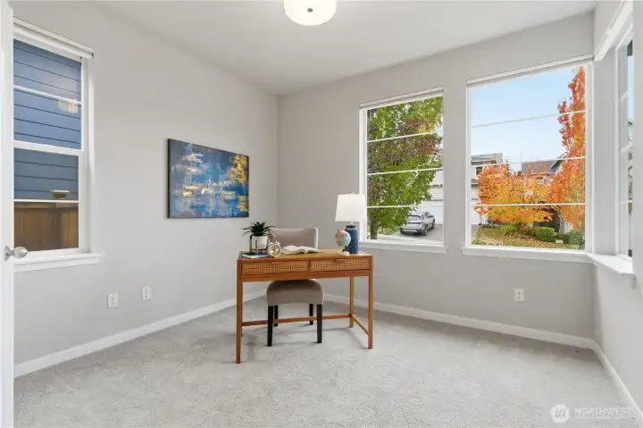 Office space...play room...additional bedroom... right off the front entry.