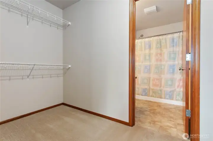 Spacious closet
