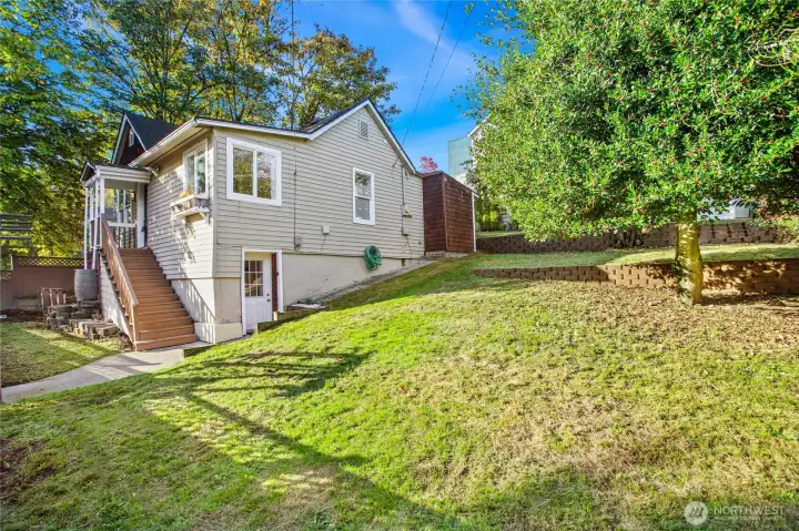 A view of the expansive property from the NW corner of the lot.