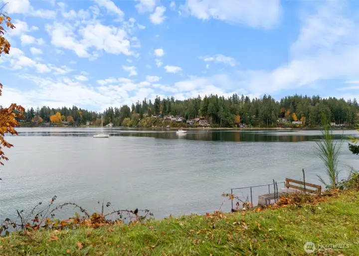 Looking out into Von Geldern Cove