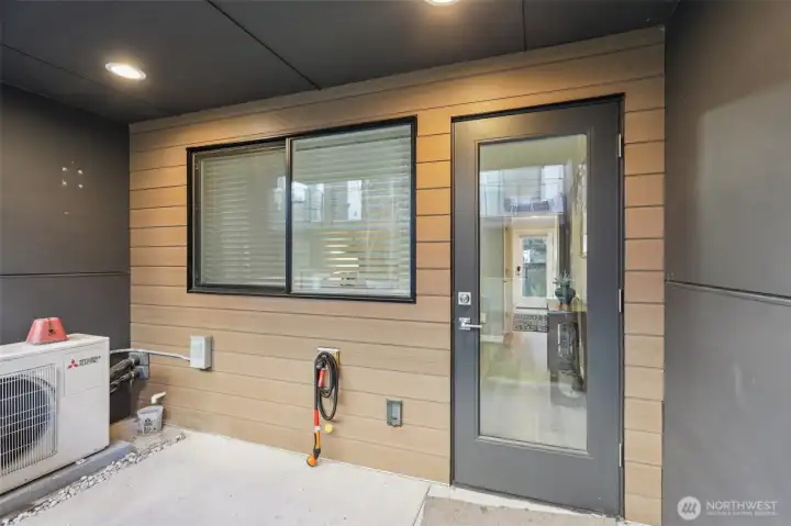 Private lower level patio