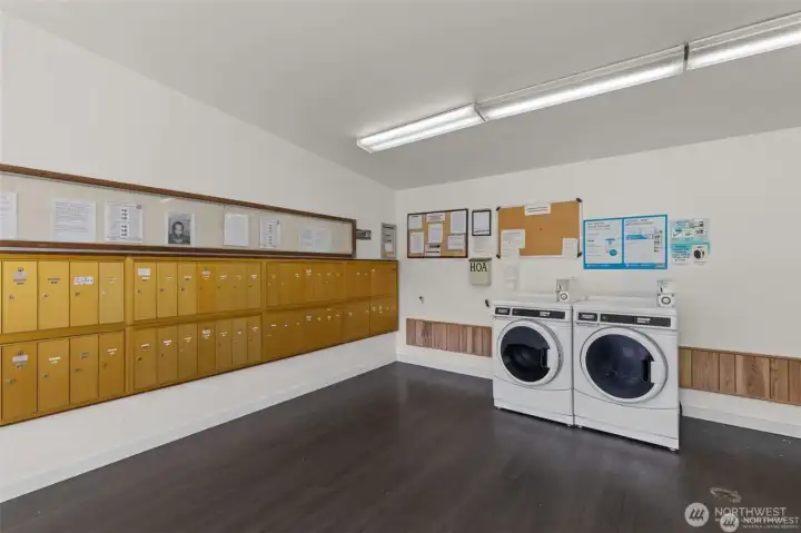 Community Laundry and mailroom