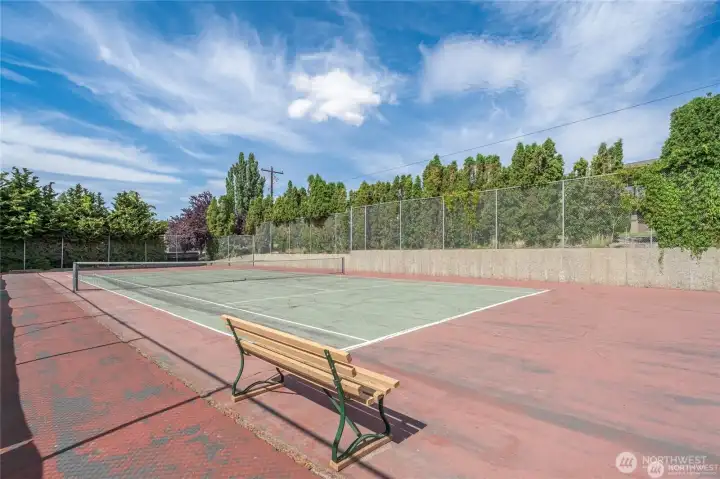 Tennis Court just across the driveway