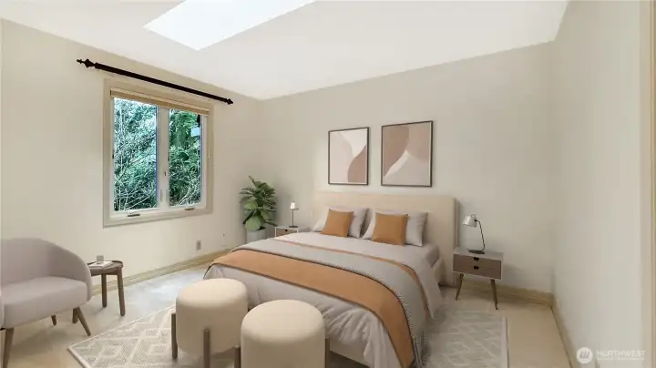 Bedroom #4 looking at the yard