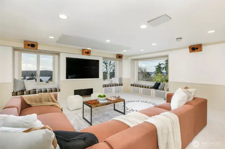 Huge media/bonus with incredible view picture windows