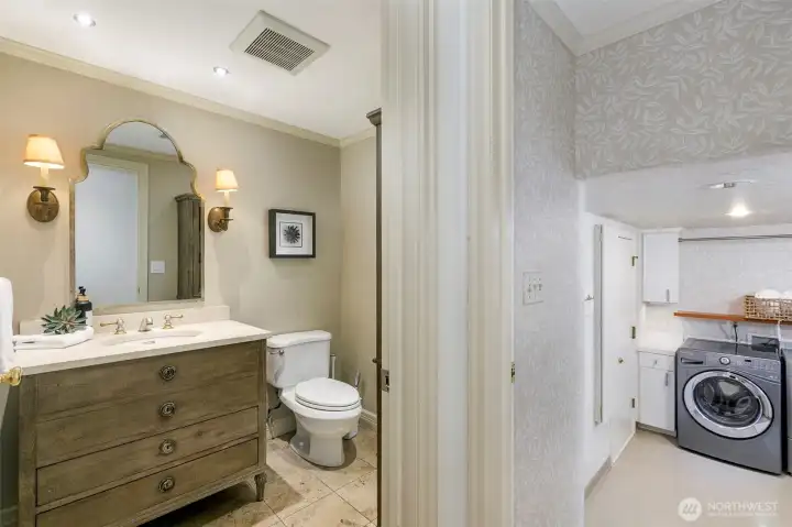 Main floor powder room