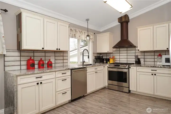 Sleek European style cabinetry