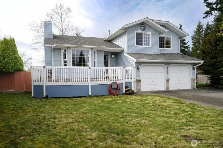 Beautiful tri-level home on over 1/2 acre
