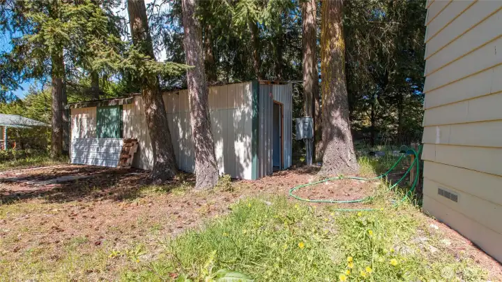 Outbuilding with separate power