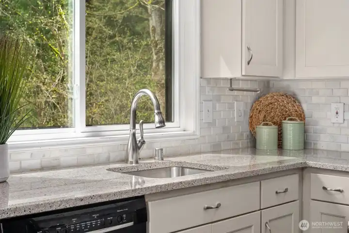 Scenic view from the kitchen window