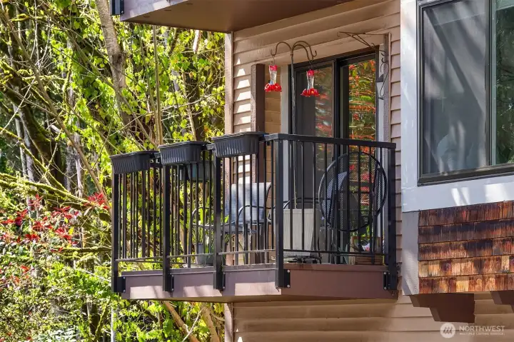 Enjoy the surrounding nature from your balcony.