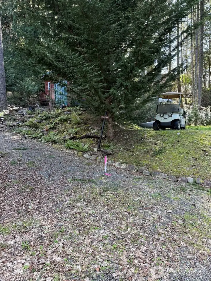 Left side of lot