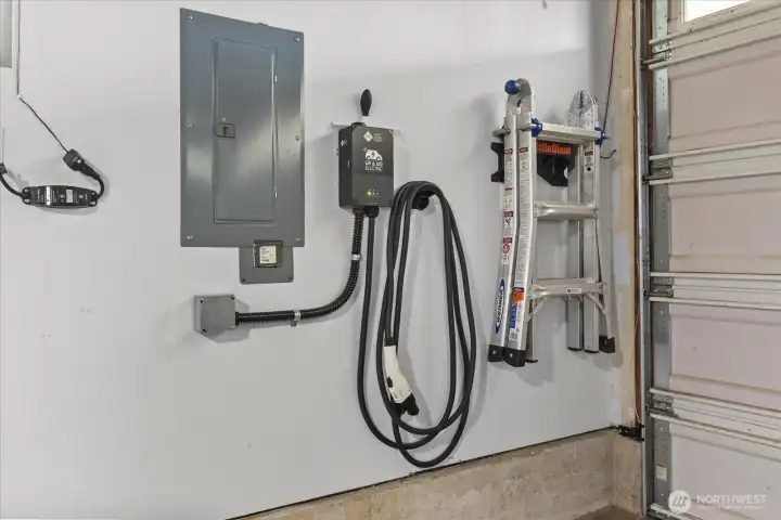 Move-in and start charging your electric vehicle in the garage right away!