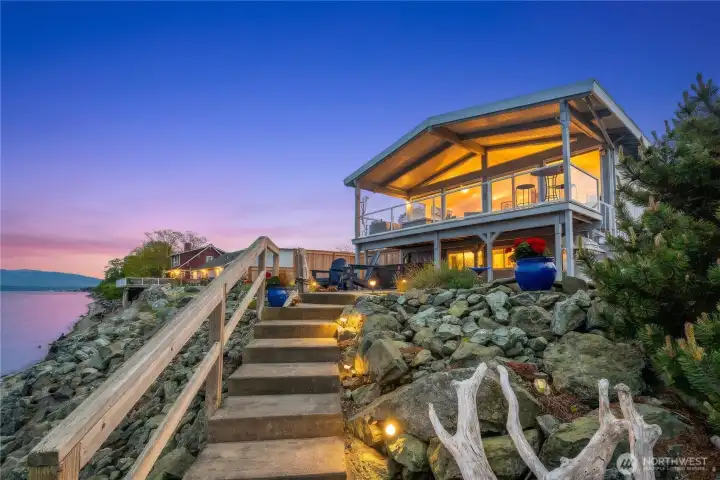 Beach side of home