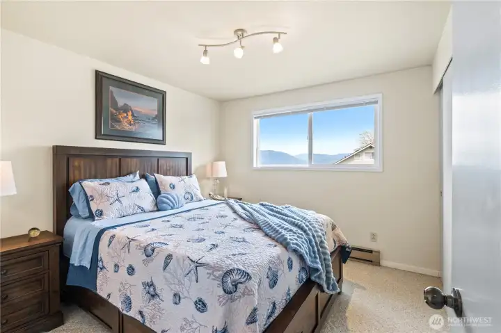 2nd bedroom on the main floor with a view.