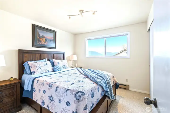 2nd Bedroom on main floor with a bay view
