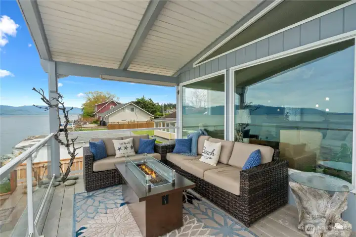Enjoy the stunning views from the upper deck