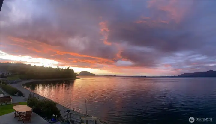 Enjoy stunning sunsets