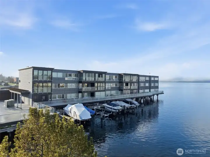 Welcome home, right on the water