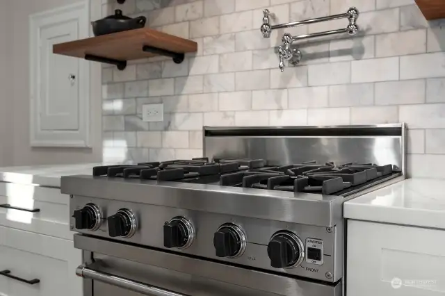 Viking Gas Range with pot filler