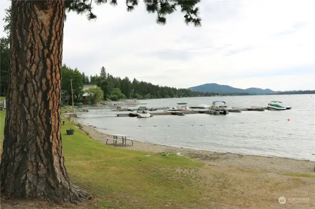 Marina at the Shared Private Diamond Lake Beach Club Beach