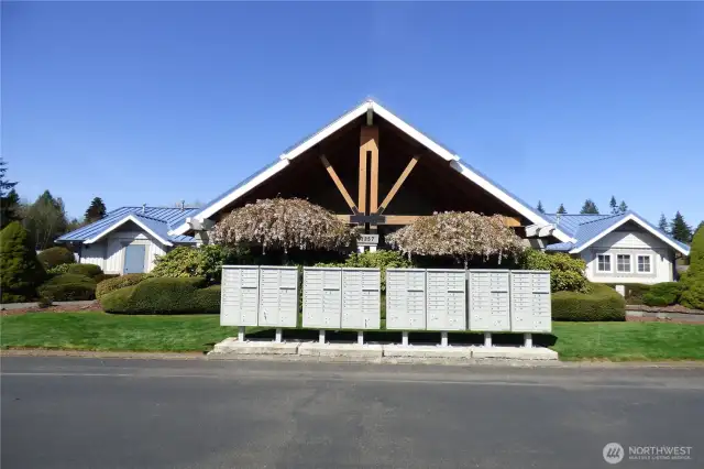 Locked mailboxes - great place to meet your new neighbors.
