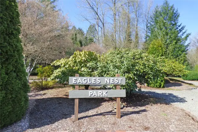 Stroll down to the Eagles Nest Park and sit a spell.