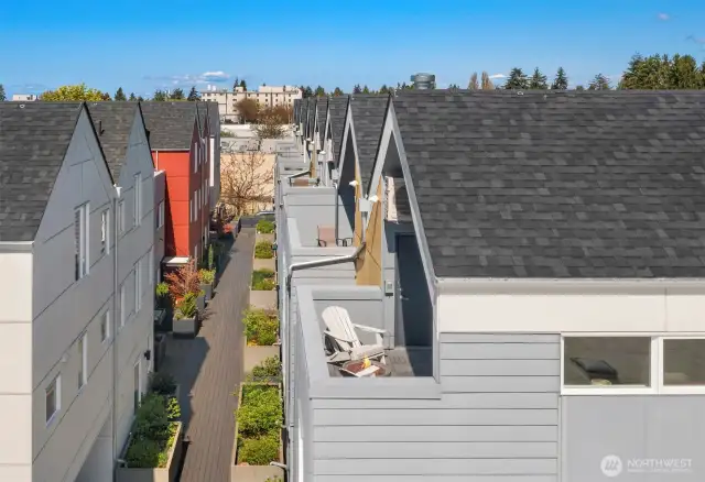 End unit benefits included added privacy and tons of natural light. Conveniently located near garage side entrance.
