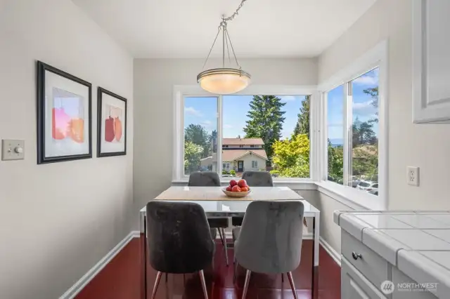 Corner Window in Dining Area