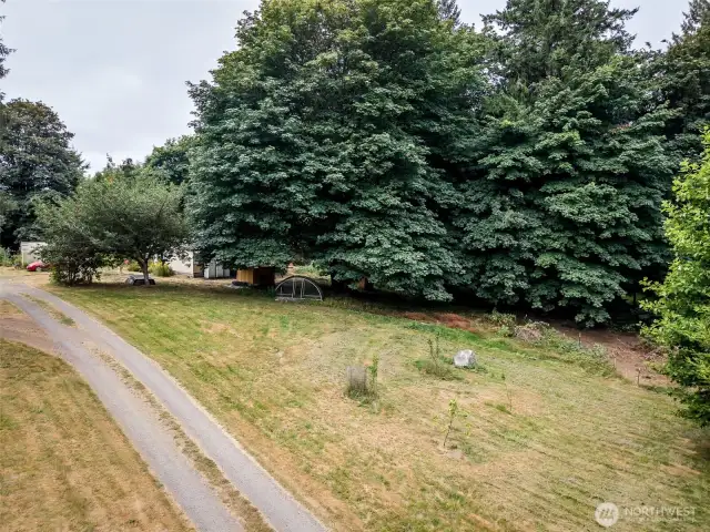 Property on the right of driveway
