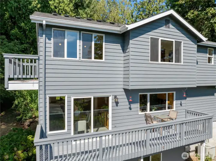 All decks have been refreshed, repaired and painted.