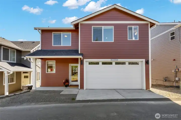 Easy alley access with attached two-car garage.