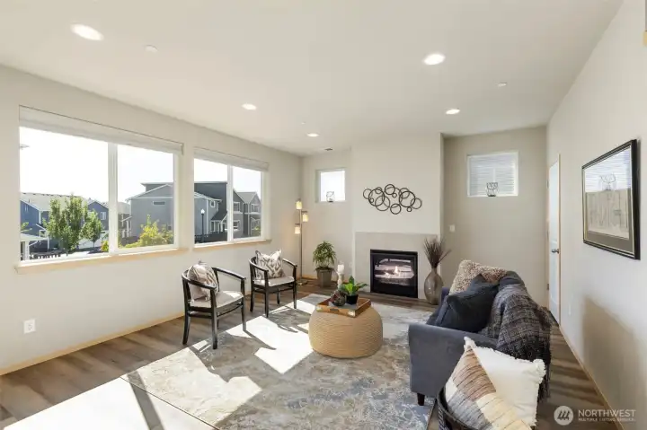 Bright and airy living space with modern touches.