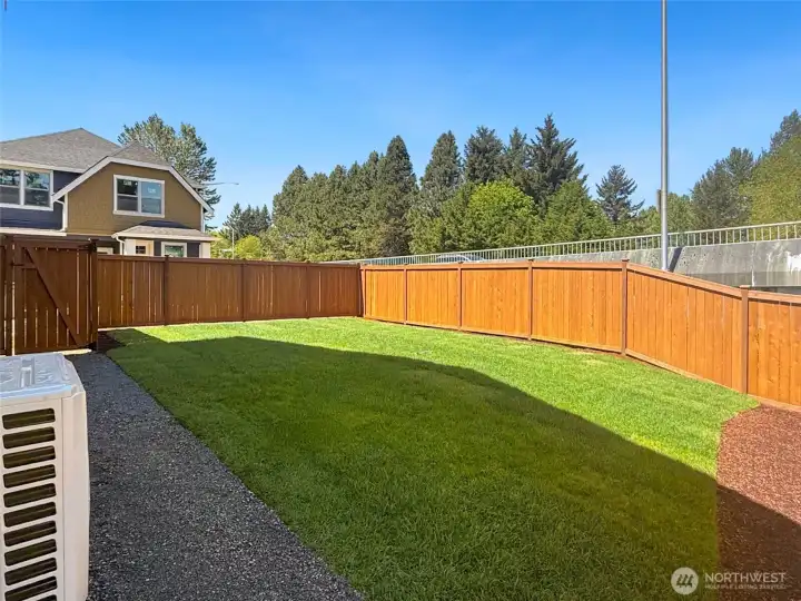 Huge side yard