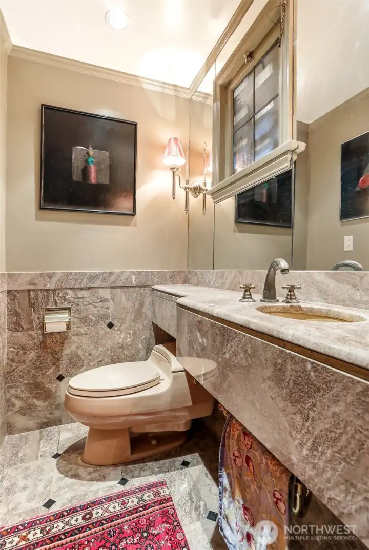 Powder room on the main floor.