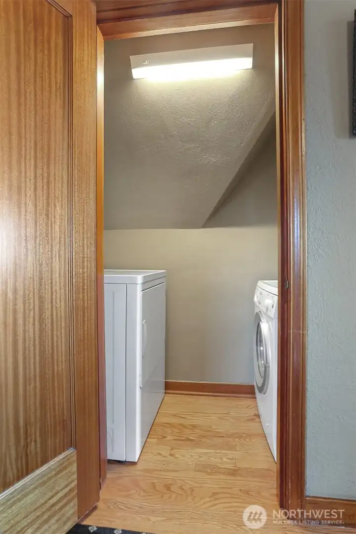 Upstairs laundry room.  Where all the laundry happens.