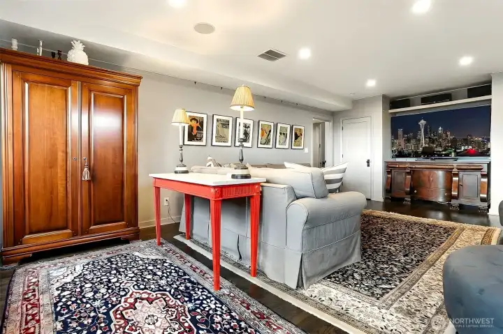 Another view of the family/bed room.