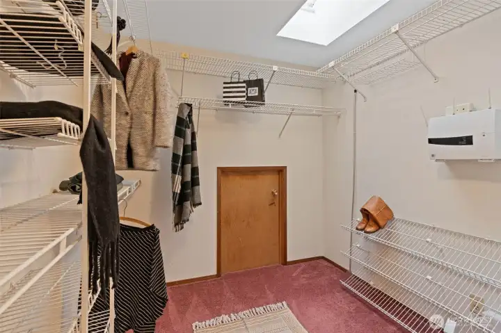 Primary Closet with Skylight  6008 Indian Trail NE, Tacoma, WA 98422