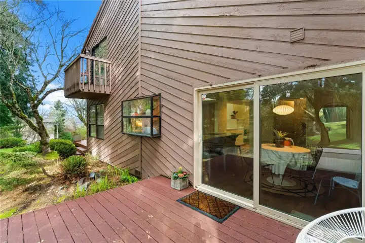 Side Deck on West Side of Home.  6008 Indian Trail NE, Tacoma, WA 98422