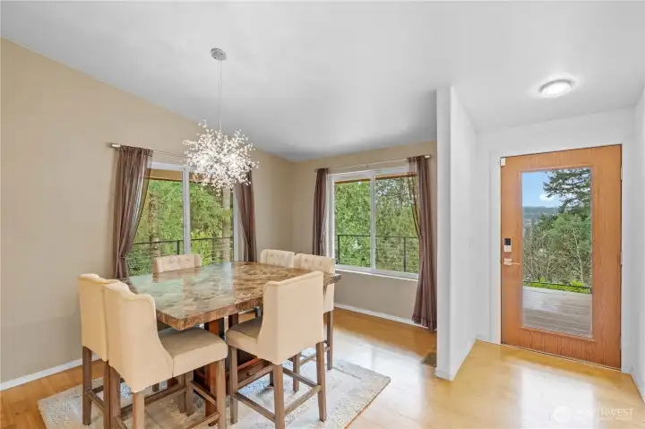 Main floor dining room