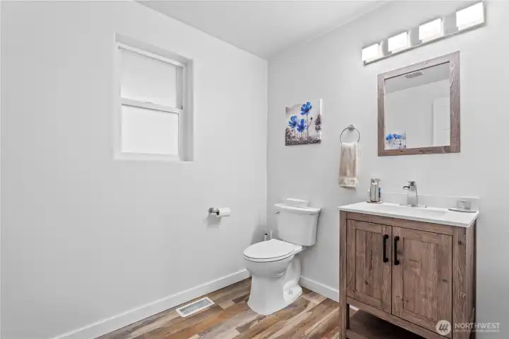 Half bath off main floor living room
