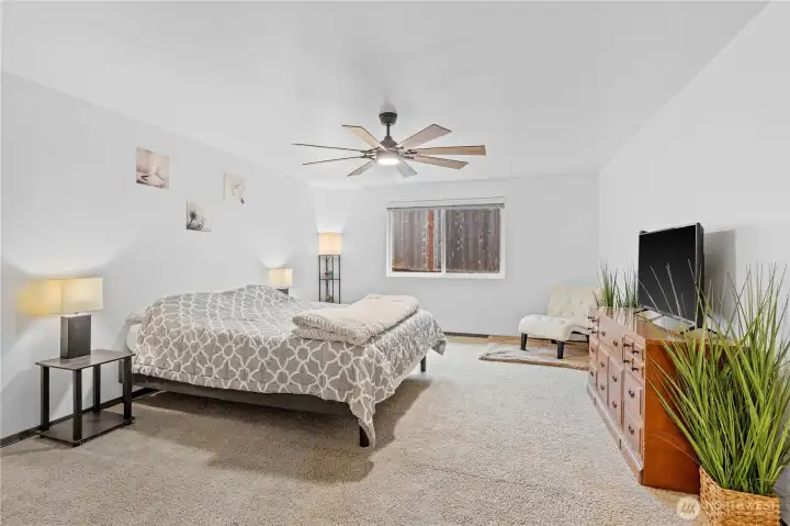 Master bedroom on main floor