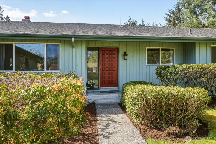 Just a couple steps to the entry of the home! Gracious one-story living with 2,332 sq ft, four bedrooms and two baths.