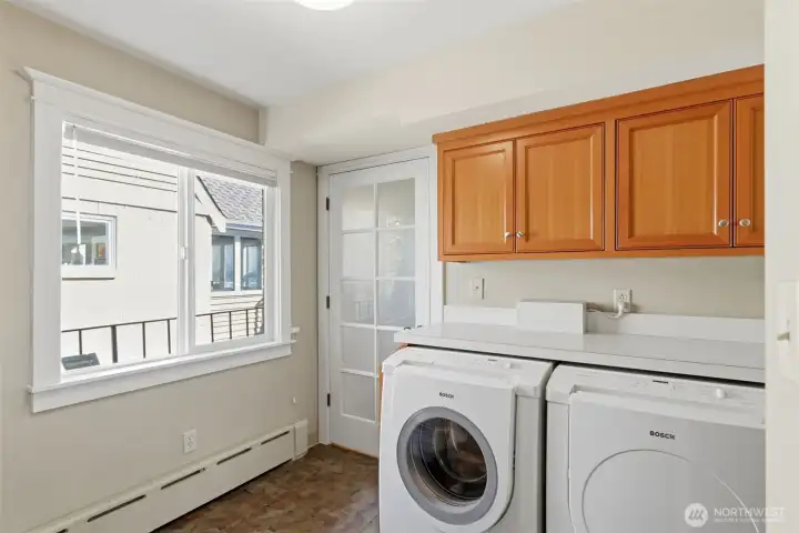 Main floor laundry.