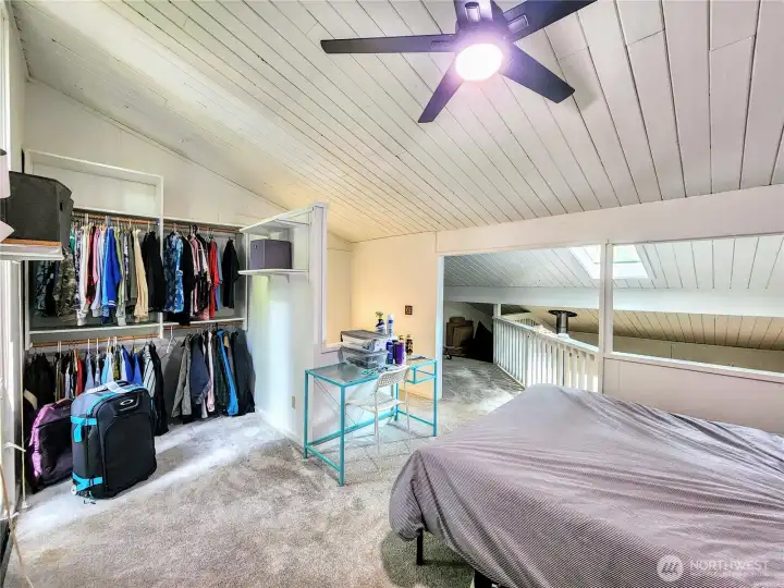 Upper floor Primary BR.  New carpet upstairs.