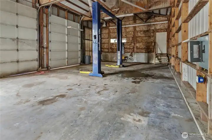 Nine Bay Garage Interior View