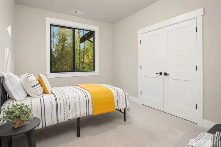 Third bedroom conveniently located on the main level.