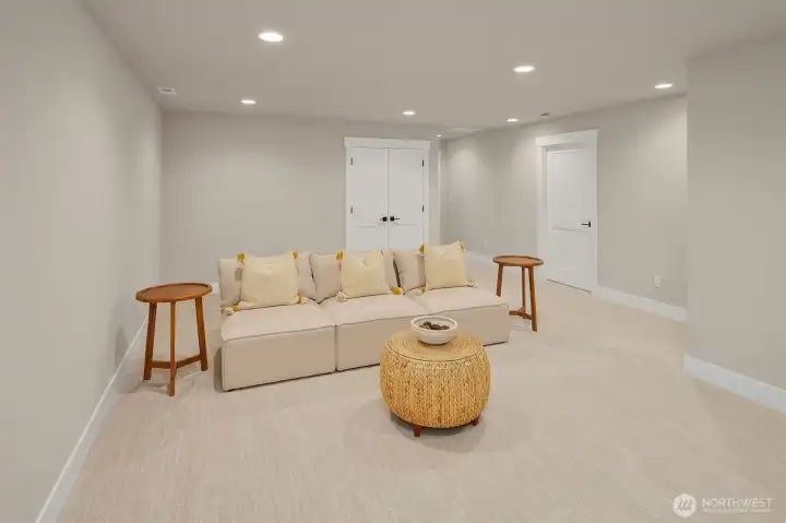 Versatile flex bonus room ideal for crafts, hobbies, or creative projects.