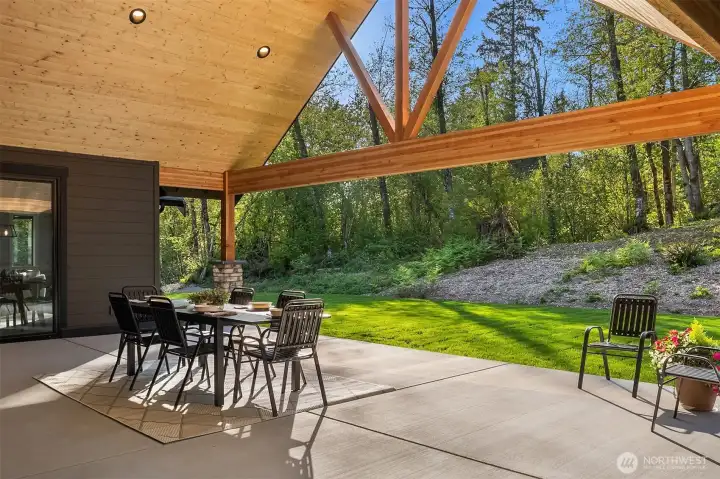 Secluded and peaceful backyard oasis.